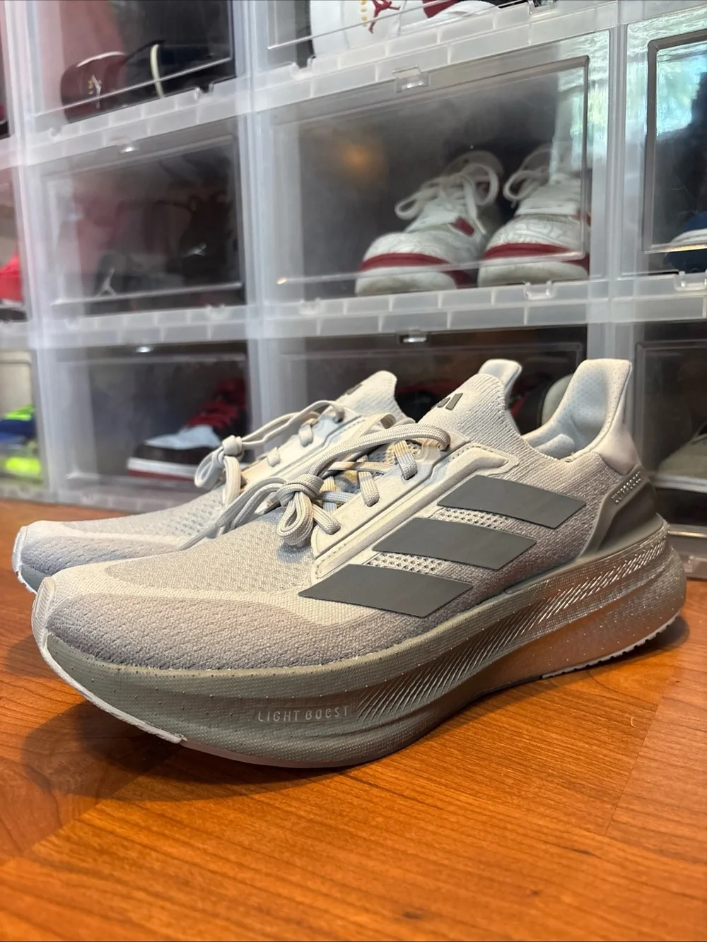 adidas Ultraboost 5X Grey/Halo Silver Reflective JQ9077 Running Shoes Mens Sz 12